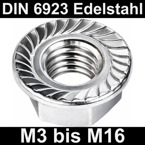 Sperrzahnmuttern edelstahl - edelstahl, a2