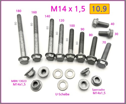 Schraube din 6921 - din, m14x1,5x25